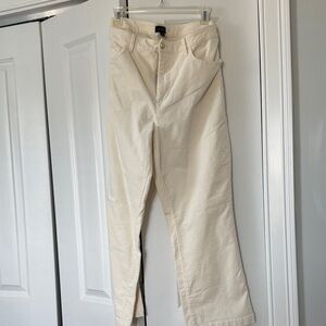 Talbots Cream Flare Corduroy Pants. New w tags. Perfect condition.